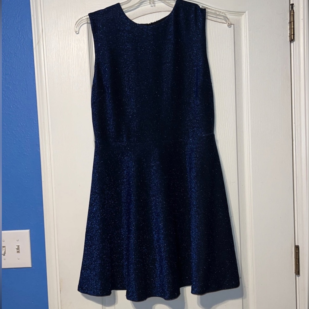 Navy sparkly short Dress